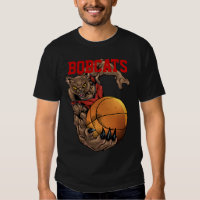 Bobcats Realistic bobcat Basketball Team design Shirt