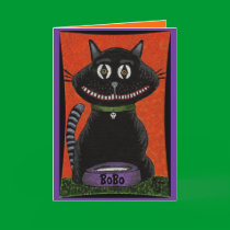 BoBo The Halloween Cat - greeting card (2)