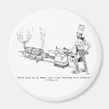 Bob's BBQ Cartoon 3" Magnet