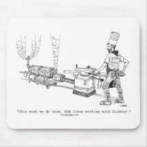 Bob's BBQ Cartoon Mousepad