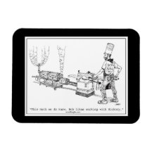 Bob's BBQ Cartoon Premium Flexi Magnet