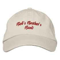 Bob's Brother's Band embroidered hats