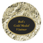 Bob's Gold Medal Vintner Wine Labels Stickers