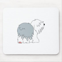 Bobtail Sheepdog Mouse Pads
