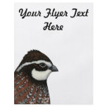 Bobwhite Quail Head flyers