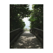 Boca Beach Boardwalk Post Card