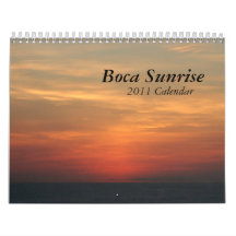 Boca Sunrise 2011 Calendar