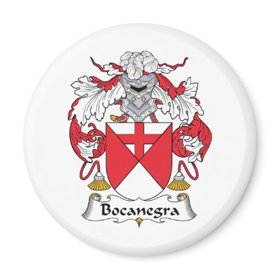 Bocanegra Family Crest Refrigerator Magnet $ 3.35