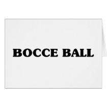 Bocce Ball Card