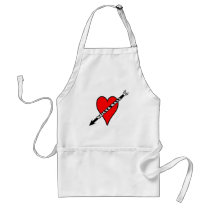 Bocce Ball Heart Apron