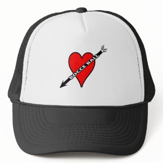 Bocce Ball Heart Hat