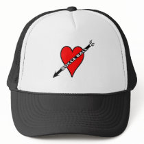 Bocce Ball Heart Trucker Hats