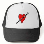 Bocce Ball Heart Trucker Hats