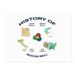Bocce Ball History Business Card Template
