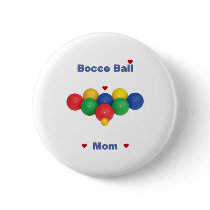 Bocce Ball Mom Heart Pin