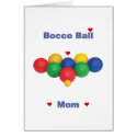 Bocce Ball Mom Heart Cards
