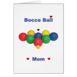 Bocce Ball Mom Heart Cards