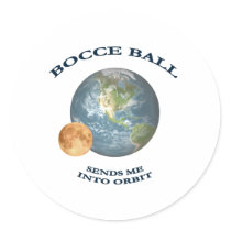 Bocce Ball Orbit Sticker