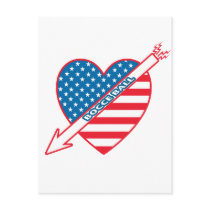 Bocce Ball Patriot Heart