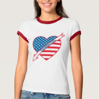 Bocce Ball Patriot Heart