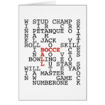 Bocce Ball Puzzle Card