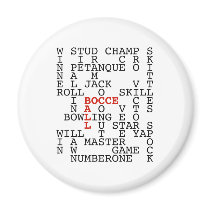 Bocce Ball Puzzle magnets by HappyDoggies Bocce Ball Puzzle magnets