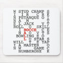 Bocce Ball Puzzle Mouse Pad