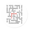 Bocce Ball Puzzle Sticker