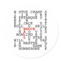 Bocce Ball Puzzle Sticker