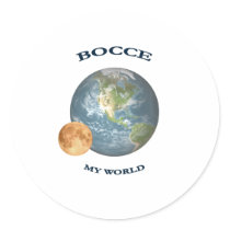 Bocce Ball World Sticker