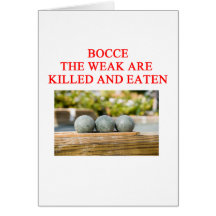 BOCCE CARD