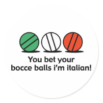 Bocce Sticker