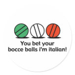 Bocce stickers