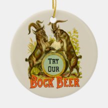 Bock Beer Goats Ornament