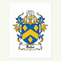 Bode Family Crest Postcard