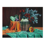bodegon con flores rojas 30x40 post card bodegon con flores rojas 30x40 post card