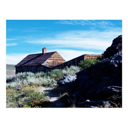 Bodie cabin post card