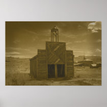Bodie Firehouse Sepia Poster