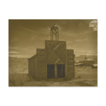 Bodie Firehouse Sepiatone Post Card