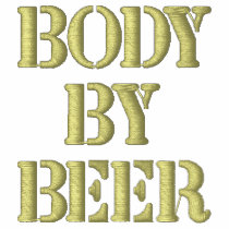 BODY BY BEER - t-shirt embroidered shirts by twilight_cat BODY BY BEER - t-shirt embroidered shirts
