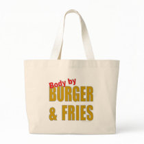 BODY BY BURGER AND FRIES T-SHIRTS/GIFTS bags