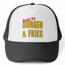 BODY BY BURGER AND FRIES T-SHIRTS/GIFTS hats