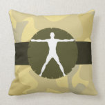 Body Madness Army MoJo Square Throw Pillow pillows