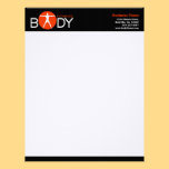 Body Madness Fitness Personal Trainer Letterhead letterhead