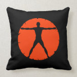 Body Madness Fitness Sports Square Throw Pillow pillows