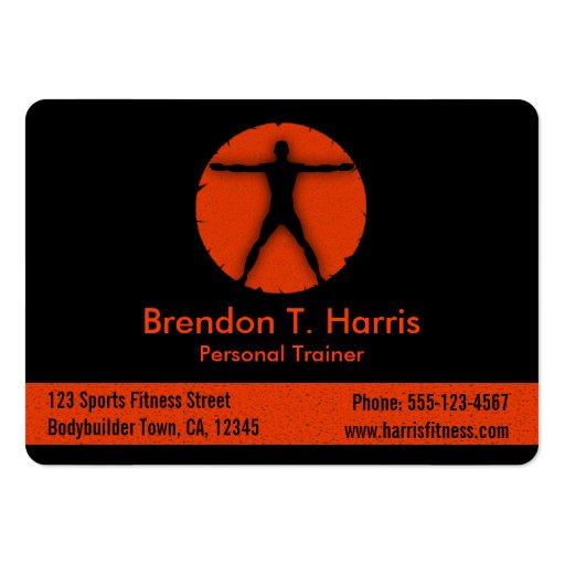 Body Madness Personal Trainer Business Cards Large