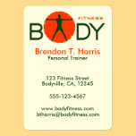 Body Madness Personal Trainer Large Business Cards business cards