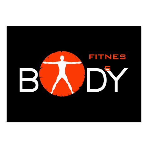 Body Madness Personal Trainer Large Business Cards (back side)