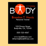 Body Madness Personal Trainer Large Business Cards business cards
