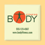 Body Madness Personal Trainer Square Magnets magnets